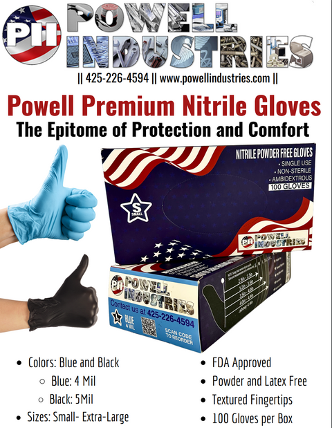 Extra Strength Nitrile Gloves